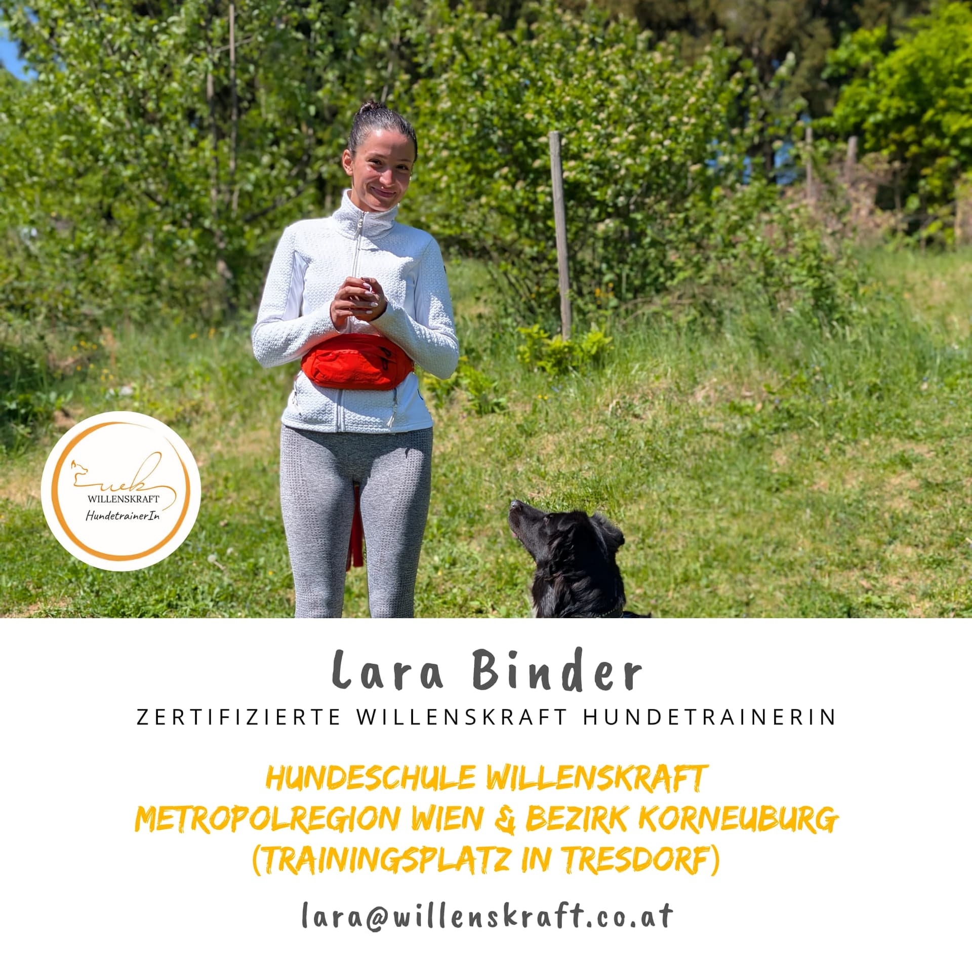 Laras Trainingsplatz in Tresdorf bei Leobendorf — Heimat des Dummytrainings im Bezirk Korneuburg